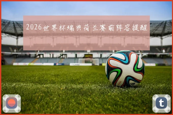 2026世界杯瑞典荷兰赛前阵容提醒